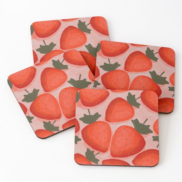 Item preview, Strawberries on a light colored background. Beautiful art with strawberries designed and sold by Anhen-new-style.