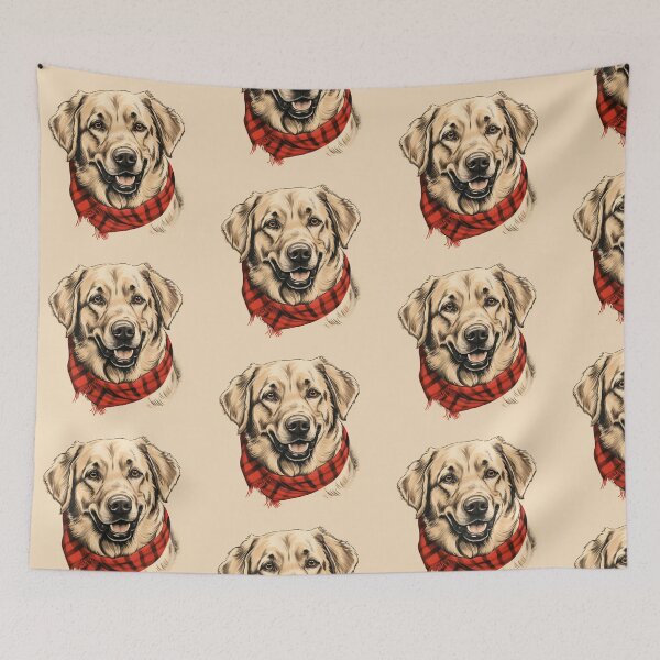 Item preview, Anatolian Shepherd Christmas Plaid Watercolor designed and sold by rafaeltto.