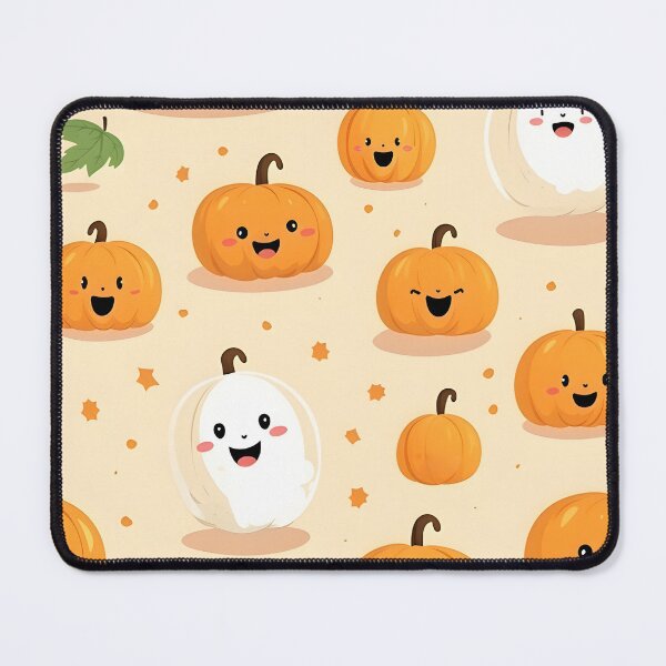 Item preview, Smiling pumpkin background seamless. designed and sold by Witchanun Komutthong.