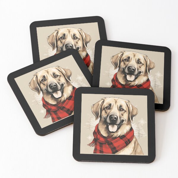 Item preview, Anatolian Shepherd Christmas Plaid Watercolor designed and sold by rafaeltto.