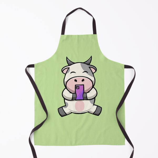 Item preview, Cute baby cow selfie cartoon illustration designed and sold by cubbone.