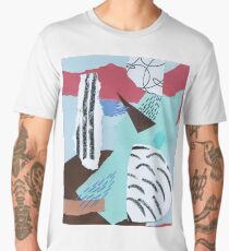 pastels paper collage Men's Premium T-Shirt