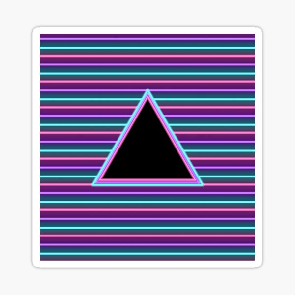 Neon triangle Sticker