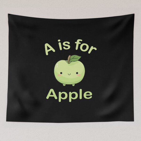 Item preview, A is for Apple - Toddler Kindergarten Preschool Teacher designed and sold by farhanhafeez.