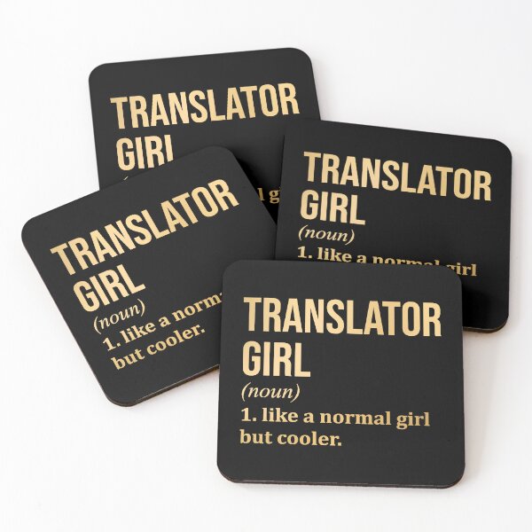 Item preview, Translator Girl Definition Translator in Gold designed and sold by XCIV.