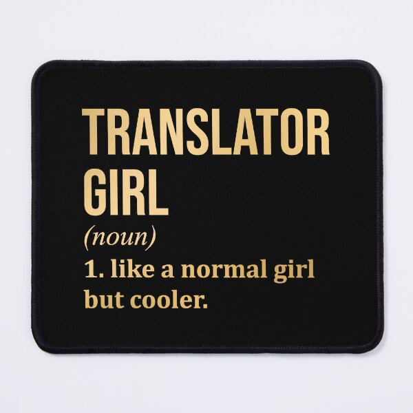 Item preview, Translator Girl Definition Translator in Gold designed and sold by XCIV.