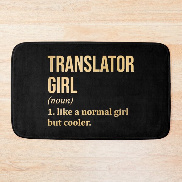 Item preview, Translator Girl Definition Translator in Gold designed and sold by XCIV.