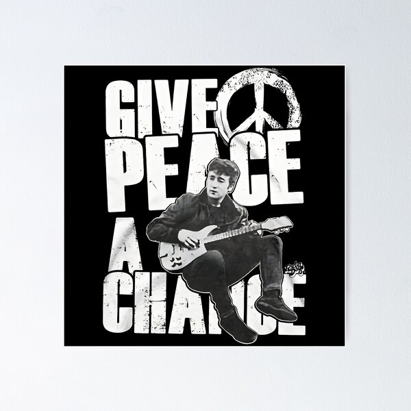 John Lennon “Give Peace a Chance” Mini Acoustic Guitar Replica - Fab Four