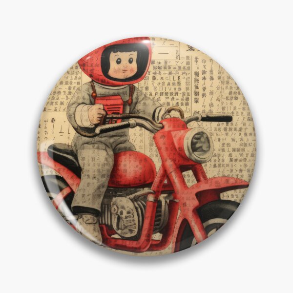 Item preview, Retro Japanese Motorcycle designed and sold by VisionDuke.