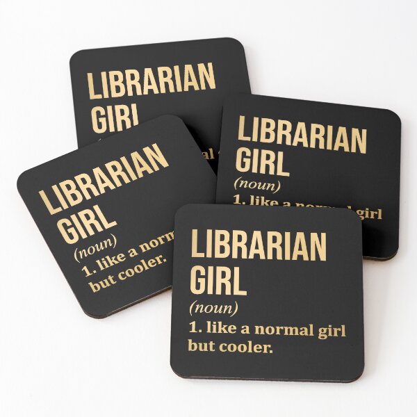 Item preview, Librarian Girl Definition Library in Gold designed and sold by XCIV.