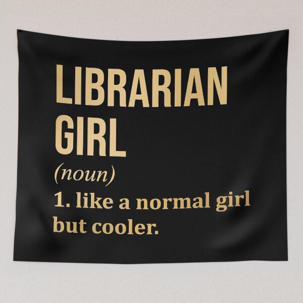 Item preview, Librarian Girl Definition Library in Gold designed and sold by XCIV.