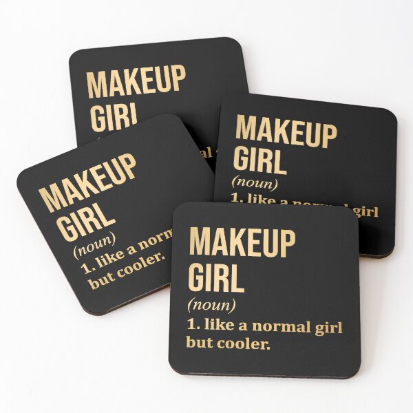 Item preview, Makeup Girl Definition Makeup Artist in Gold designed and sold by XCIV.