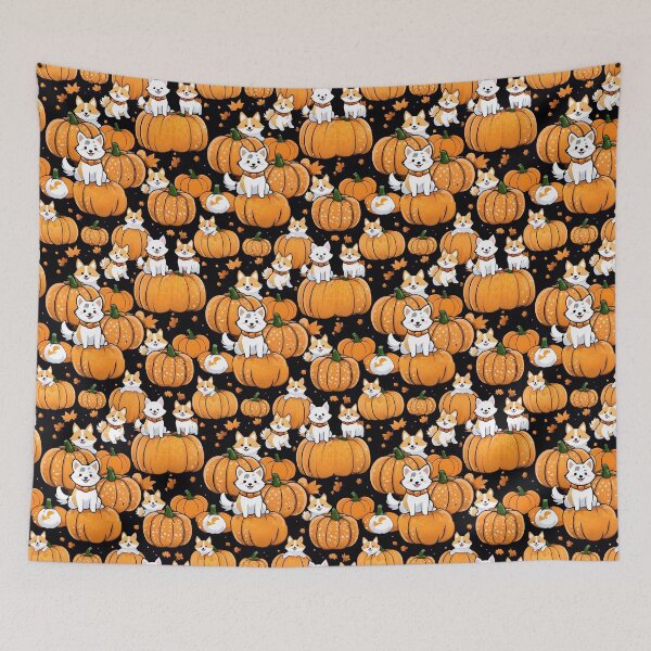 Item preview, Happy Halloween with cute Shiba inu. designed and sold by PopProArt.