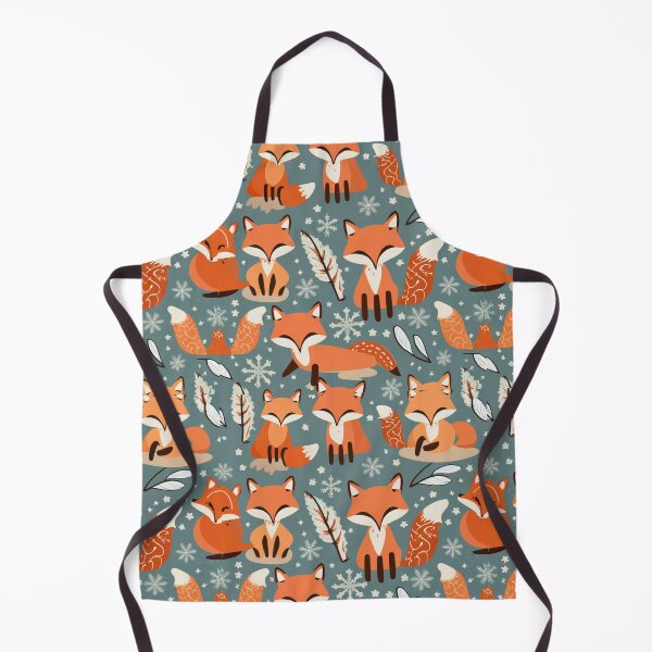 Item preview, Enchanting Winter Woodland Creature Fox Pattern designed and sold by Tamas Das.