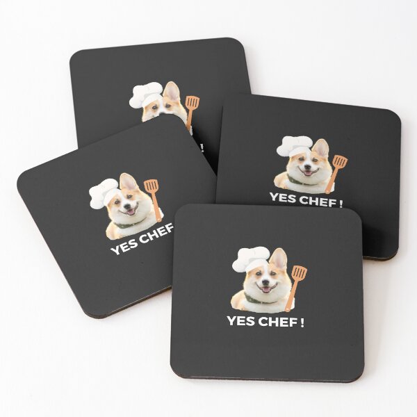 Item preview, Cook Corgi answer the head chef, Yes chef in the kitchen designed and sold by Kissudesign.