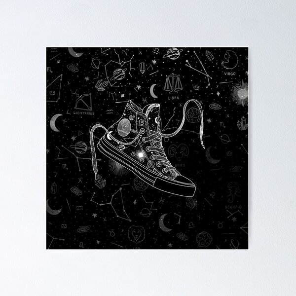 Item preview, Capricorn high tops - Space laces designed and sold by MickeyEdwards.