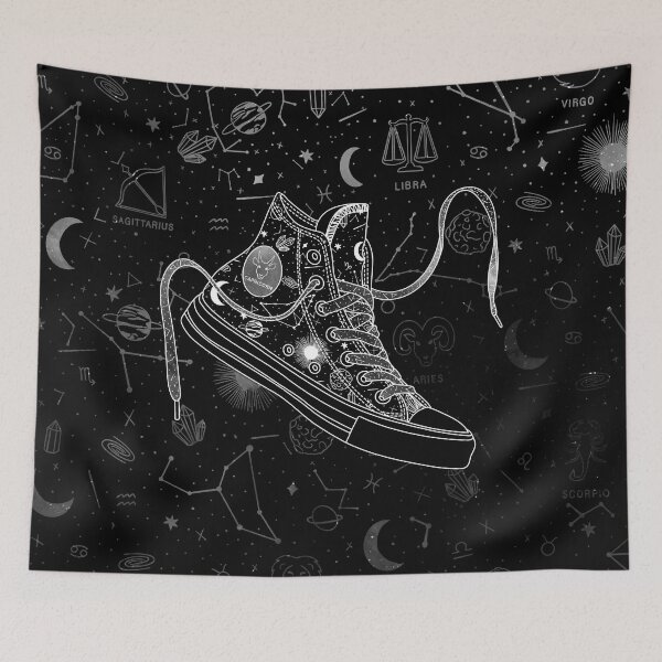 Item preview, Capricorn high tops - Space laces designed and sold by MickeyEdwards.
