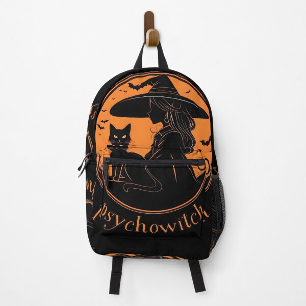 Item preview, Psycho Witch Silhouette with Black Cat designed and sold by DevemDavam.
