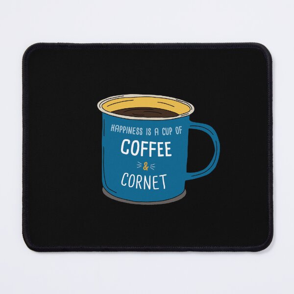 Item preview, Cornet & Coffee is happiness designed and sold by orlumbuspirate.