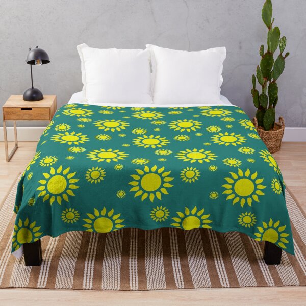 Item preview, Yellow Green Sun Abstract Pattern designed and sold by PatternTitan.