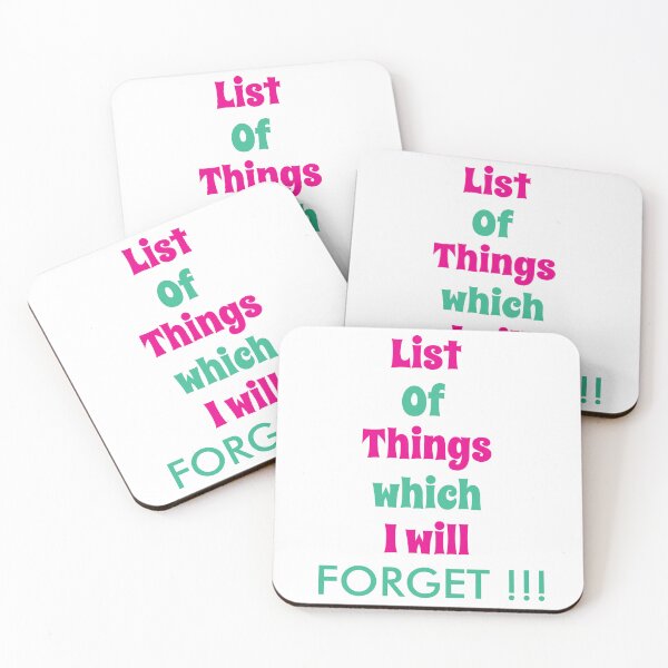 Item preview, Funny Reminder For Forgetful People Don't Forget designed and sold by Nisha Prabhu.