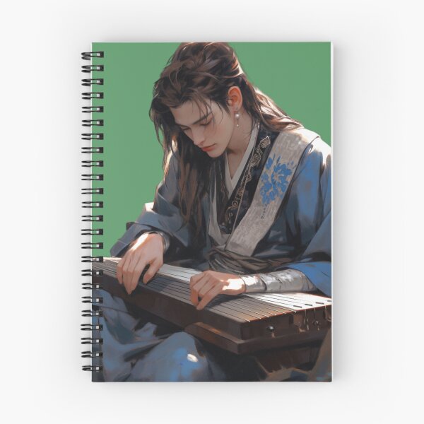 Item preview, a handsome man playing the guqin realistic art designed and sold by Railvas.