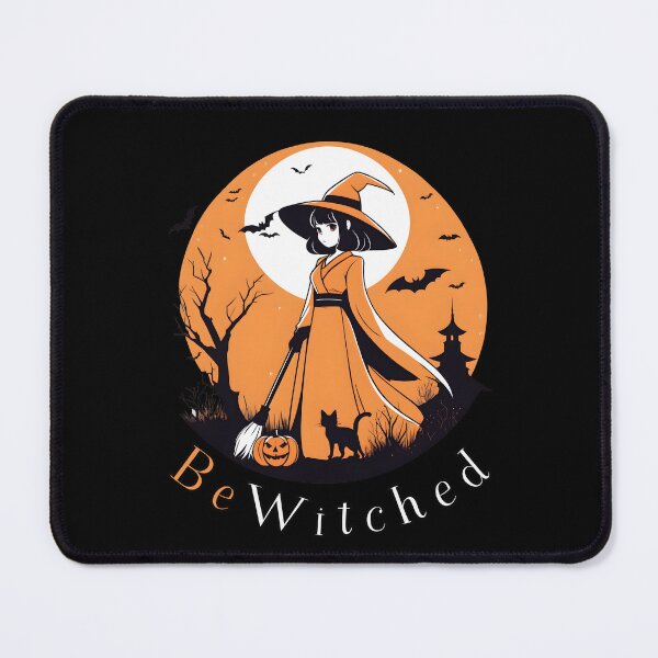Item preview, Be-Witched Bewitched Anime Witch with Cute Black Cat designed and sold by DevemDavam.