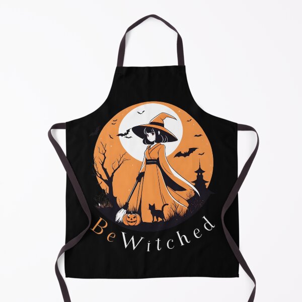 Item preview, Be-Witched Bewitched Anime Witch with Cute Black Cat designed and sold by DevemDavam.