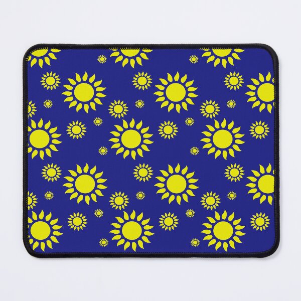 Item preview, Yellow Blue Sun Abstract Pattern designed and sold by PatternTitan.