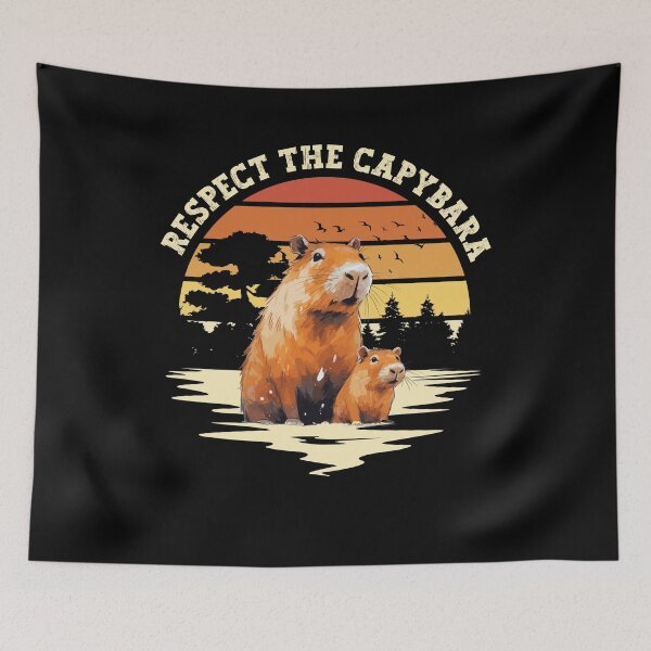 Item preview, Respect The Capybara Lover Kids Men Women MOM Giant Capybara Friendly designed and sold by CoolCreative.