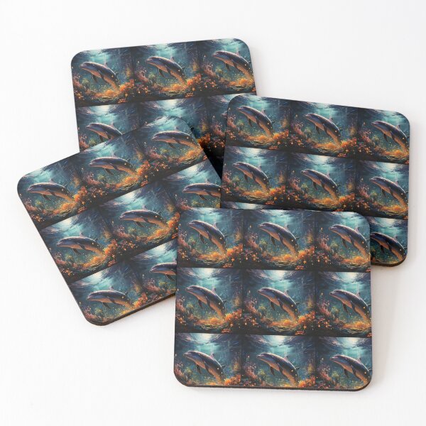 Item preview, Galactic narwhals and cosmic sea  designed and sold by KornUHD.