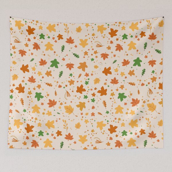 Item preview, Meeple Autumn Pattern Board Games designed and sold by pixeptional.
