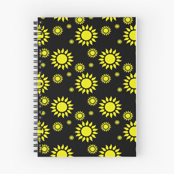 Item preview, Yellow Black Sun Abstract Pattern designed and sold by PatternTitan.