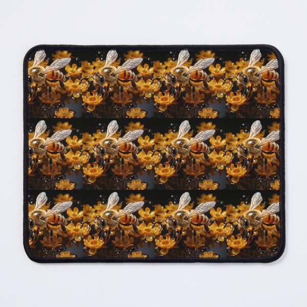 Item preview, Playful bumblebees and honeycombs  designed and sold by KornUHD.