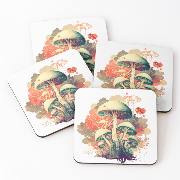Item preview, Magic Mushroom Floral designed and sold by PODUNUSUAL.