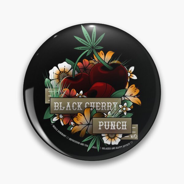 Aperçu de l'œuvre Punch aux cerises noires créée et vendue par WeedDictionary.