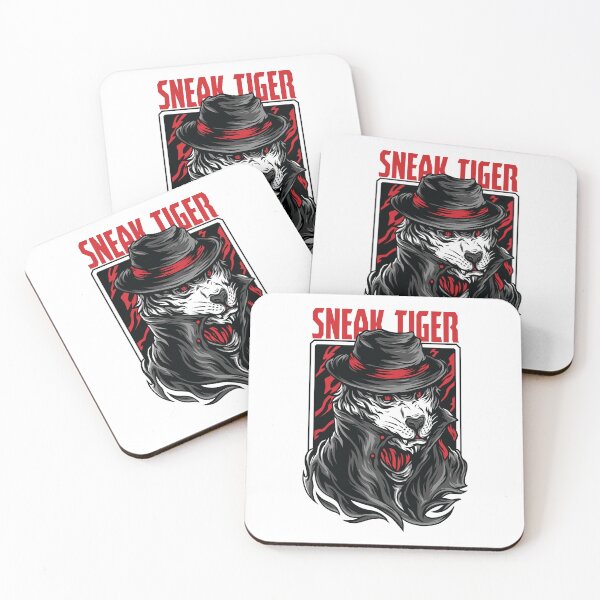 Item preview, sneak tiger, gangster tiger, detective tiger designed and sold by GreyStanzione1.