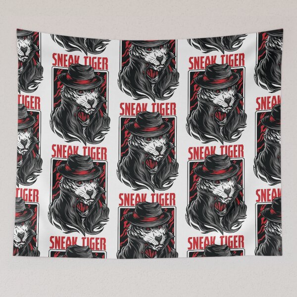Item preview, sneak tiger, gangster tiger, detective tiger designed and sold by GreyStanzione1.