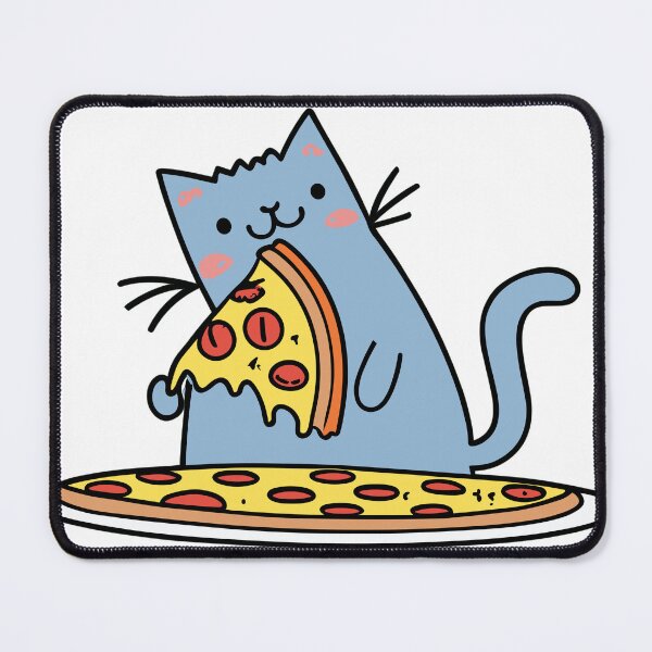 Item preview, Cute Cat Eating Pizza designed and sold by SpiritSigns.