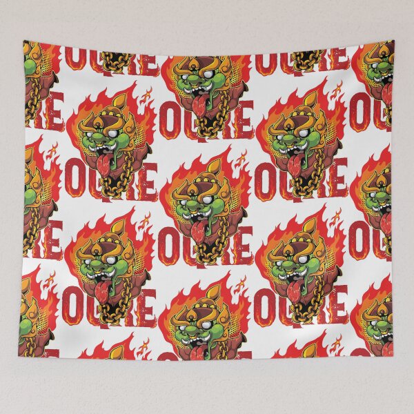 Item preview, Oni mecha fire, devil fire mask, fire beast fire designed and sold by GreyStanzione1.