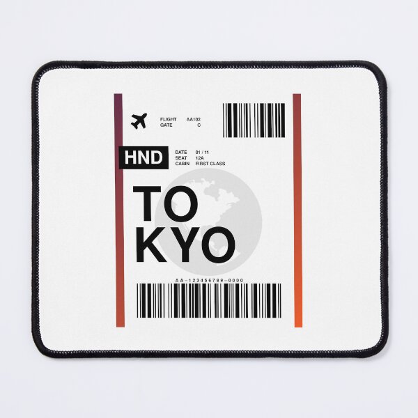 Item preview, Tokyo Boarding Pass designed and sold by RabbitK.