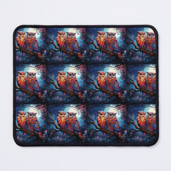 Item preview, Mystical owls under a starry sky designed and sold by KornUHD.