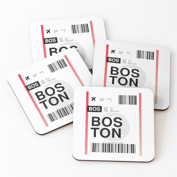 Item preview, Boston Boarding Pass designed and sold by RabbitK.