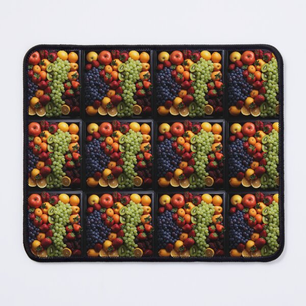 Item preview, Colorful fruits arranged in a grid designed and sold by KornUHD.