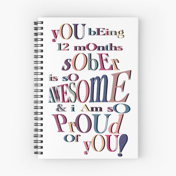 Item preview, "Sober and Awesome!" 2 |  Celebrating 12 Months Sober designed and sold by LiseHoltArt.