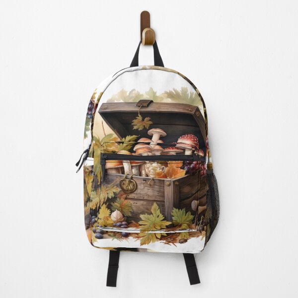 Item preview, Forest Treasure Chest, Treasures of Nature, Autumn Gifts watercolor style designed and sold by Sunmoonlove.