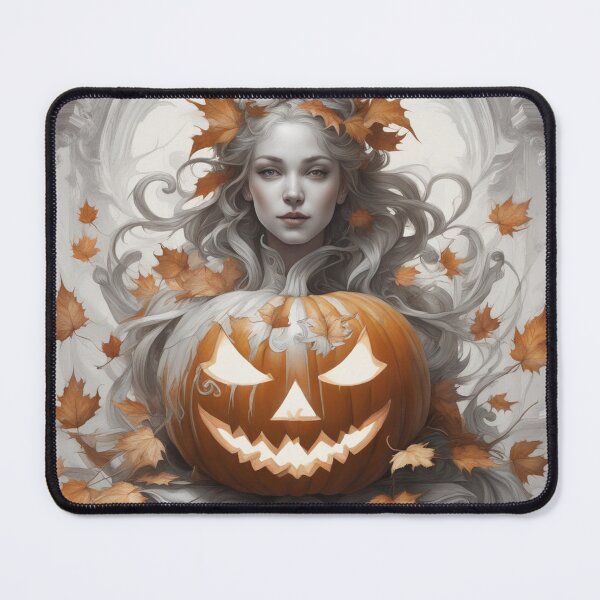 Item preview, Artistic pumpkin lantern with autumnal ornaments designed and sold by FotoworldEdel.