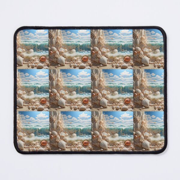Item preview, Seaside scenes with sandcastles and shells designed and sold by KornUHD.