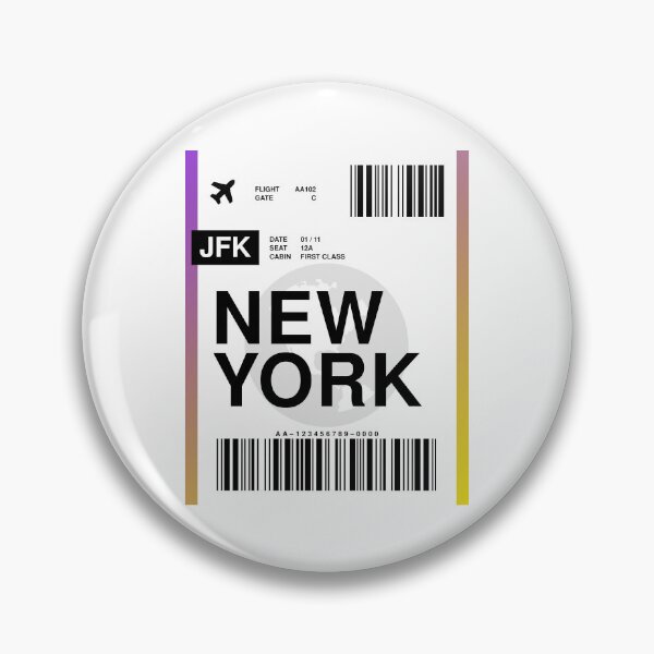 Item preview, New York Boarding Pass designed and sold by RabbitK.