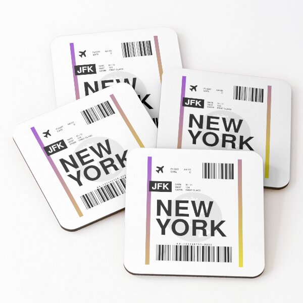 Item preview, New York Boarding Pass designed and sold by RabbitK.